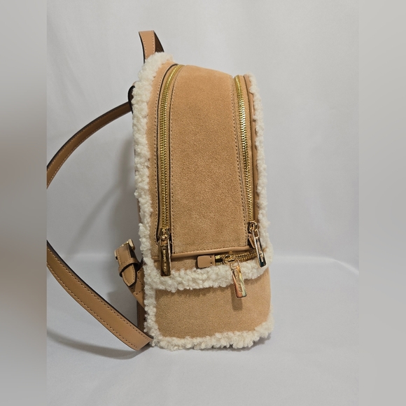 Michael Michael Kors Rhea Peanut MD Zipper Leather Backpack main image 6